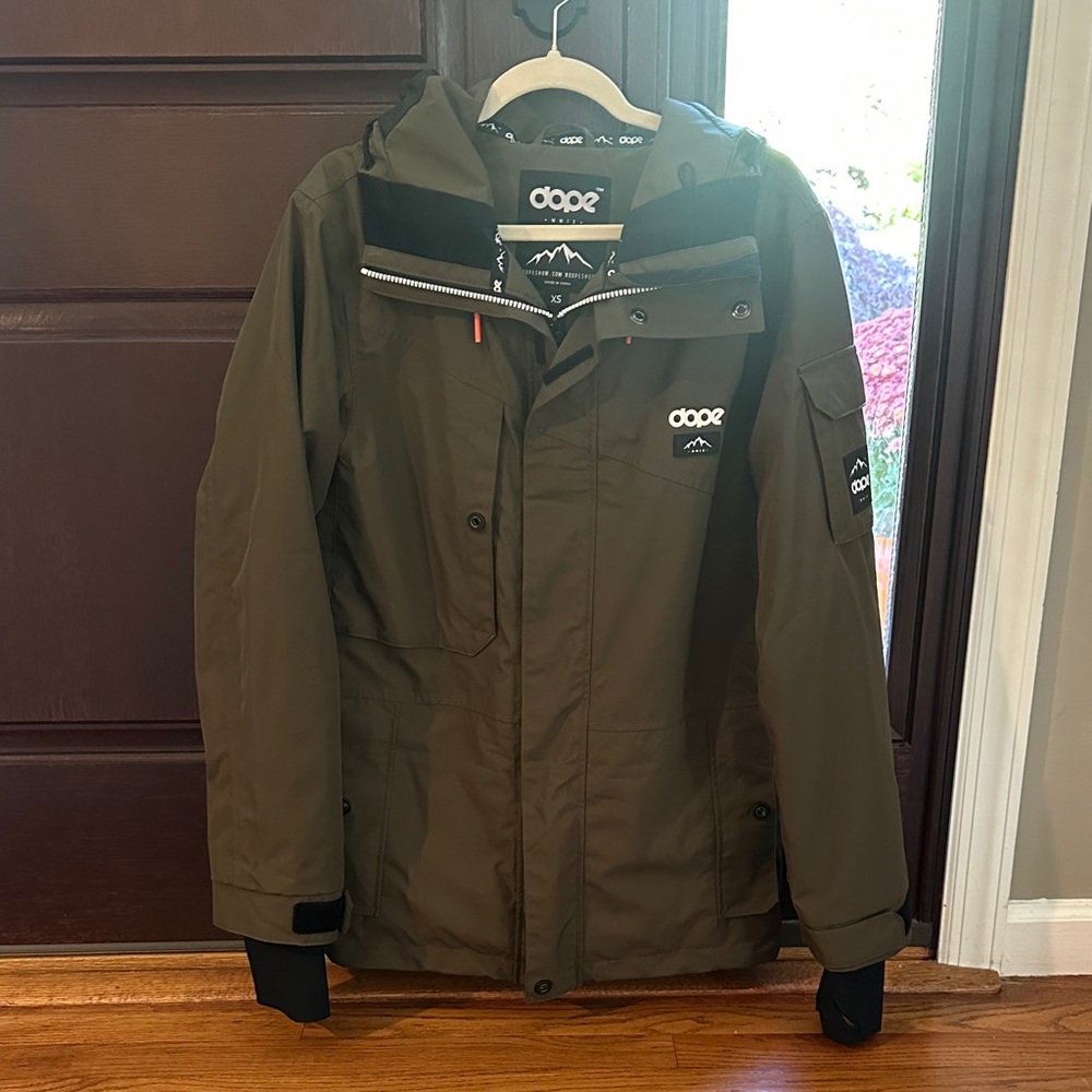 DOPE Men's Green Ski Jacket